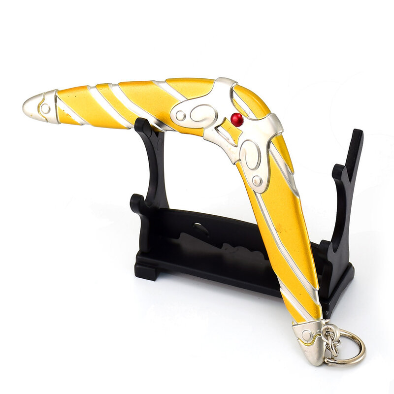 Sea Breeze Bumerangue Link LoZ Toy, Lágrimas do Reino, Respiração da Natureza, Periféricos de Jogo, Modelo de Arma de Metal, 14cm