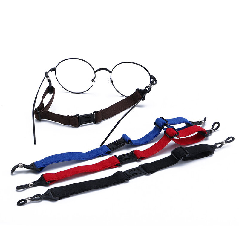 Corde de lunettes de sport élastique anti-ald, ficelle de fibre, sangle de support de lunettes, accessoire de sport