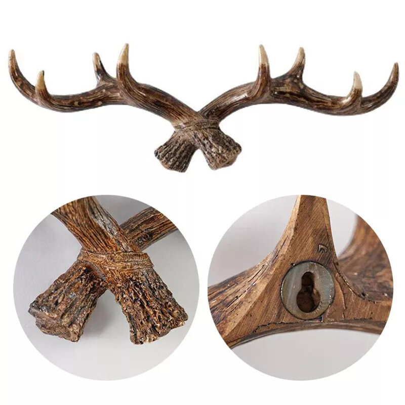 Scarves Statue Decorative Hook Antler Shape Statue Wall Hanging Decor High Quality Nordic Perfect Rustic Charm