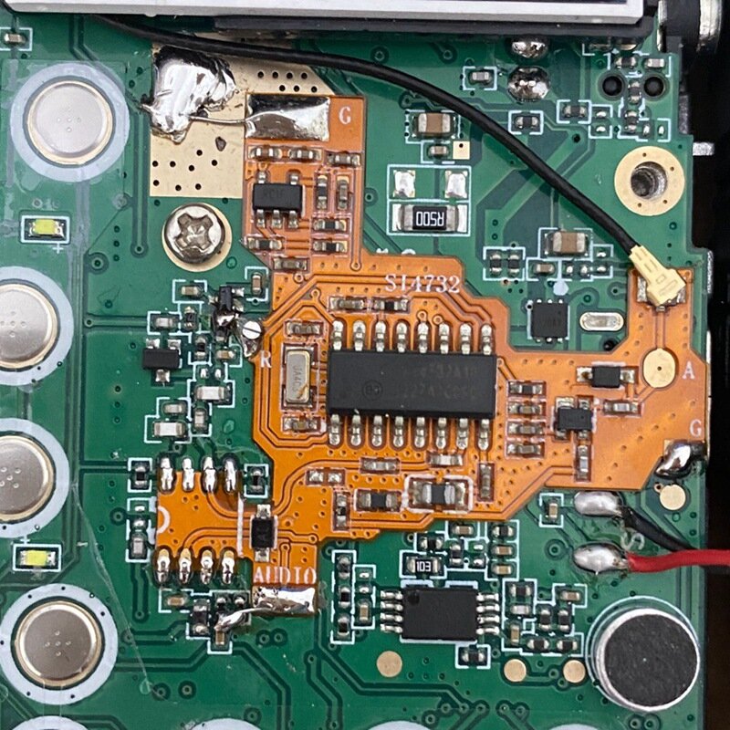 Chip e Crystal Oscillator Component, Módulo de Modificação para Uvk5/K6 Além disso FPC versão, Quansheng UV-K5 UV-K6, SI4732