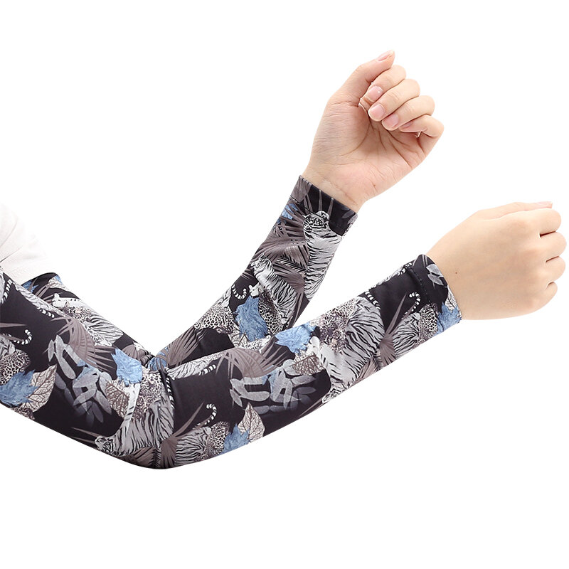 Защитные манжеты унисекс, дышащие перчатки из вискозы для вождения, тонкие длинные защитные рукава для защиты рук, велосипедные, спортивные, с защитой от УФ-лучей и льда