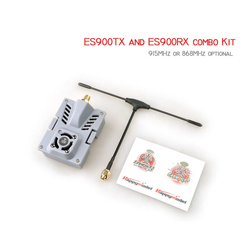 HappyModel ชุดคอมโบ Elrs ไมโคร ES900RX (ตัวรับ) ES900TX (โมดูล) เฟิร์มแวร์915MHz expresslrs สำหรับ RC flong Range Racing drones