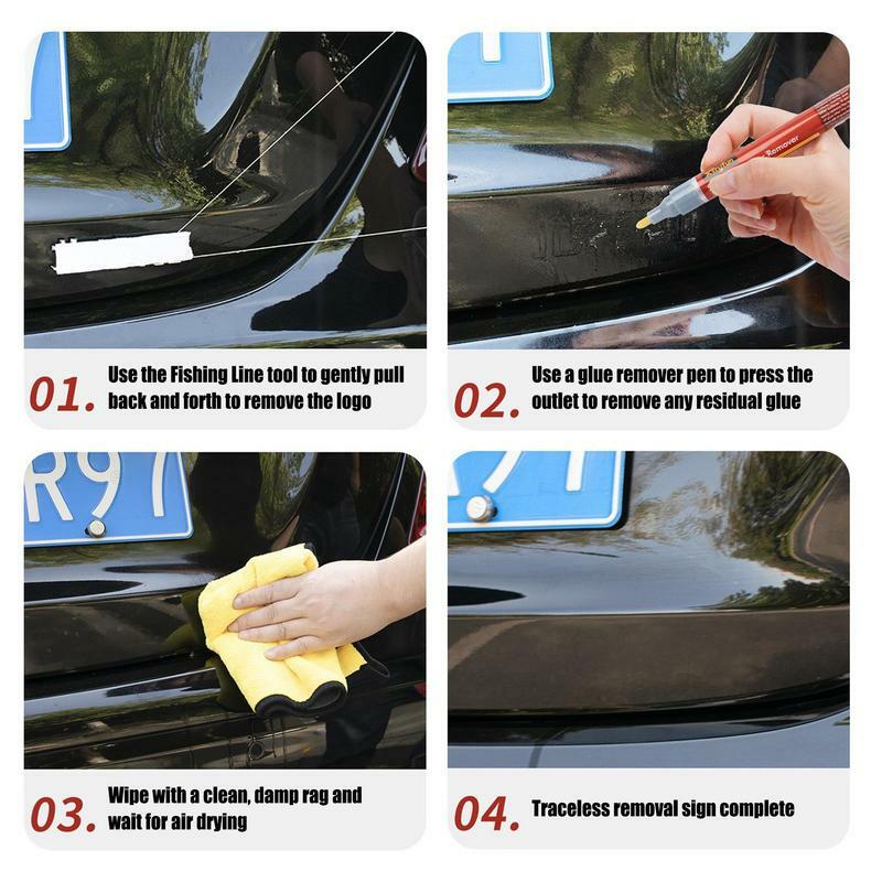 Car Label Remover Adhesive vehicle Label Remover Advertising Sticker Glue Remover Painted Exterior Car Wrapping Film cleaning