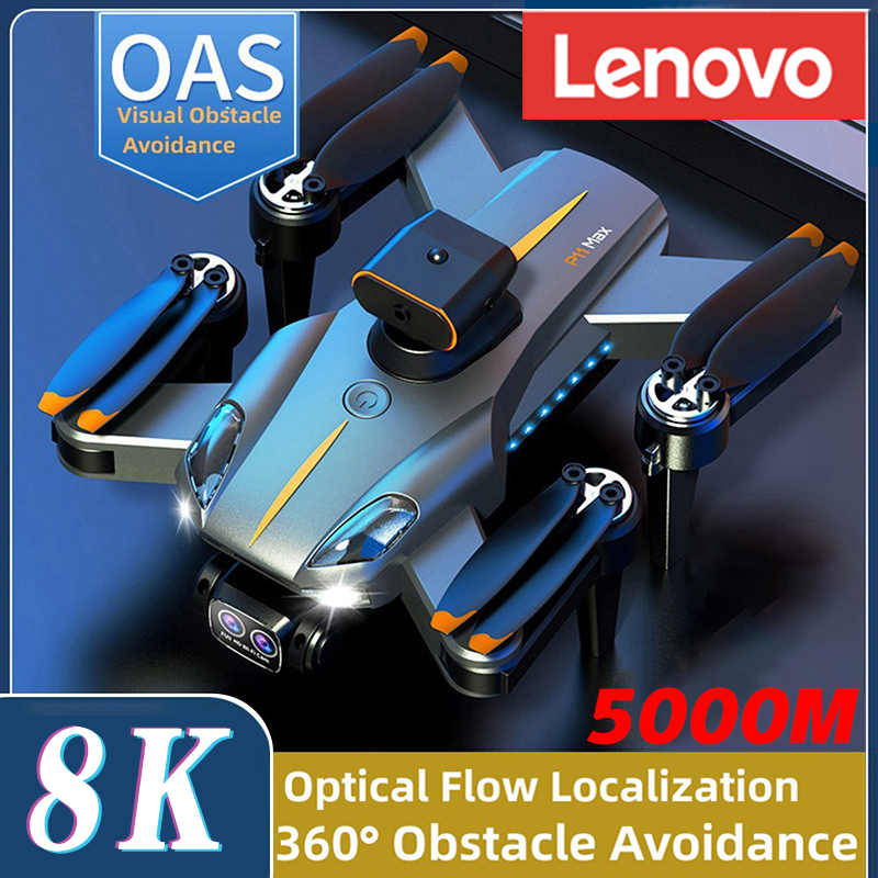 Lenovo P11 Pro โดรน professinal 8K HD กล้องสี่ทางอัจฉริยะหลีกเลี่ยงอุปสรรคพับได้ Quadcopter RC ระยะทาง5000M