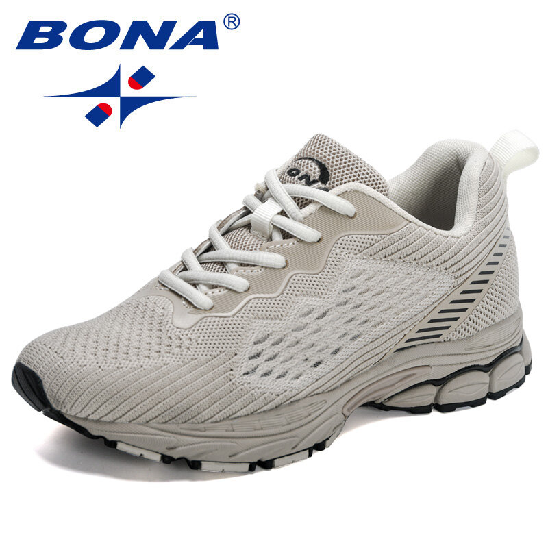 Bona รองเท้าผ้าใบกีฬาสำหรับผู้หญิงดีไซน์ใหม่สำหรับผู้หญิง, รองเท้าวิ่งระบายอากาศได้ดีเหมาะสำหรับสุภาพสตรี