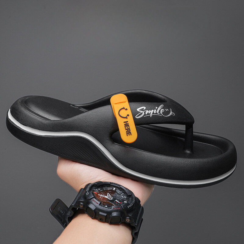 Summer Slippers Thick Sole EVA Flip Flops Mens Thong Sandals Outdoor Indoor Couples Shoes for Men Soft Sole Comfortable Slippers