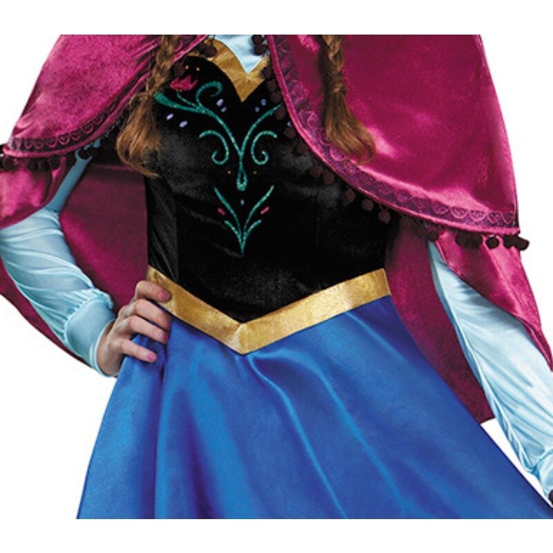 Costume Adult Female Princess Anna COs Costume Frozen Snow White Costume Dress