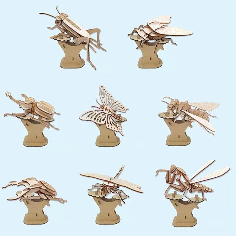 3D Puzzle Animal for Monster Insect DIY Assembled Miniature Model