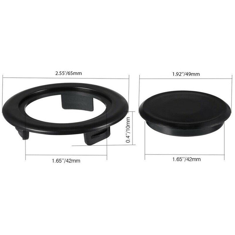 2inch Patio Table Umbrella Hole Ring And Cap Set Standard Size PVC Glass Outdoors Umbrella Thicker Hole Ring Plug Cap Set