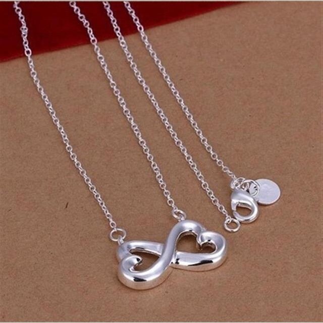 925 Sterling silver lady women Valentine's Day gift creative ring necklace stud earrings fashion jewelry set wedding party nice