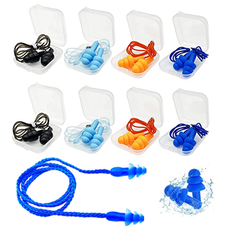 耳栓,水泳用防水シリコン耳栓,睡眠中の耳のノイズリダクション,1箱