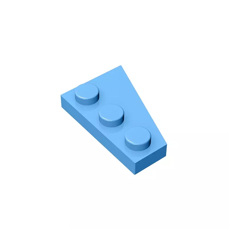 Gobicks GDS-546ลิ่มจานเหลือ3x2เข้ากันได้กับบล็อกตัวต่อตัวต่อเลโก้แบบทำมือของเด็ก43723ชิ้น
