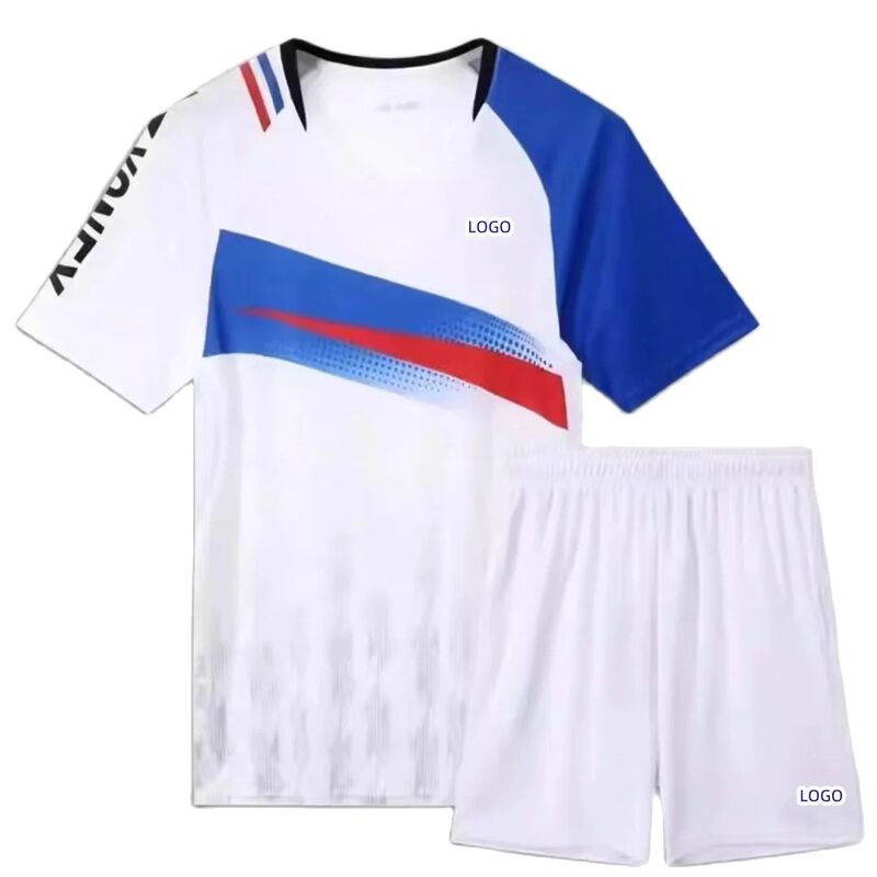 Custom Yy Heren En Dames Badminton T-Shirt Sneldrogende Ademende V-Hals Halve Mouw Kan Worden Gedrukt Logo Naam En Nummers
