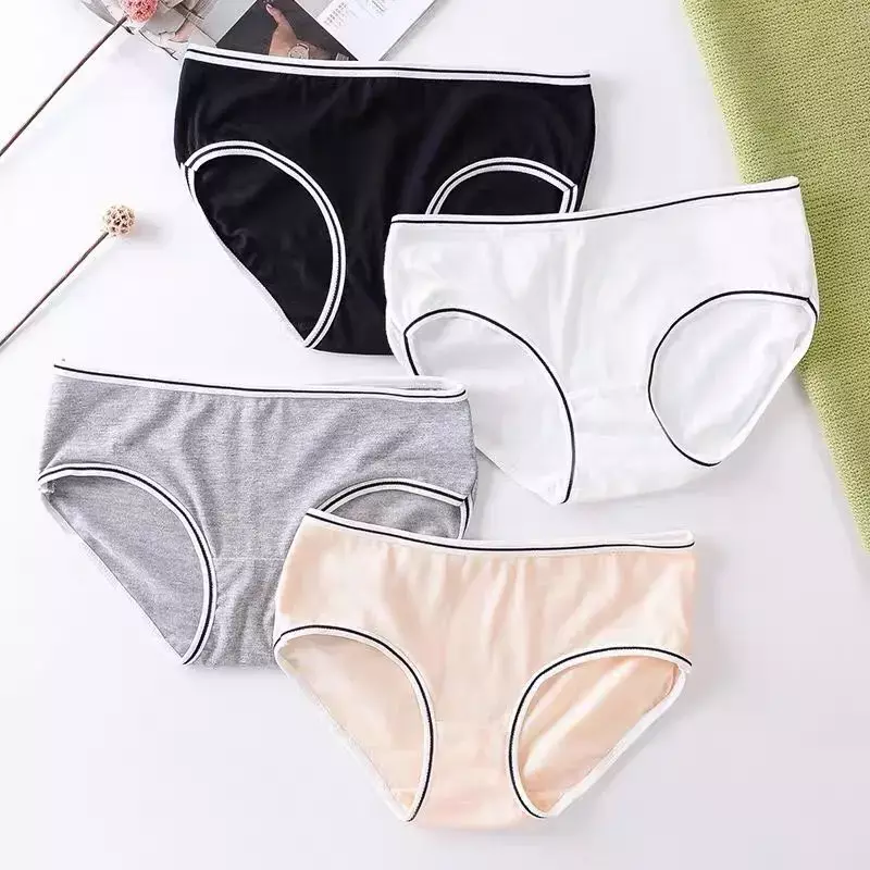 10 pçs sexy feminino mistura de algodão calcinha cuecas lingerie shorts roupa interior thongs 10-16years