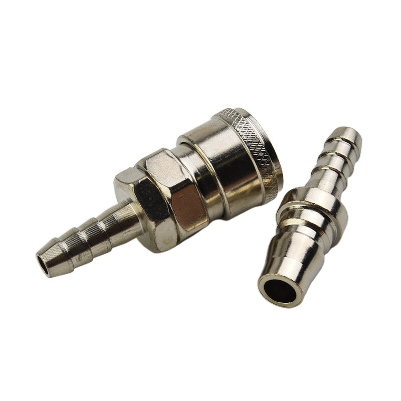Air Line Hose Fittings Tools Iron 8mm Air Line Compressor Coupler Connector Hose Fittings Portable Quick Release