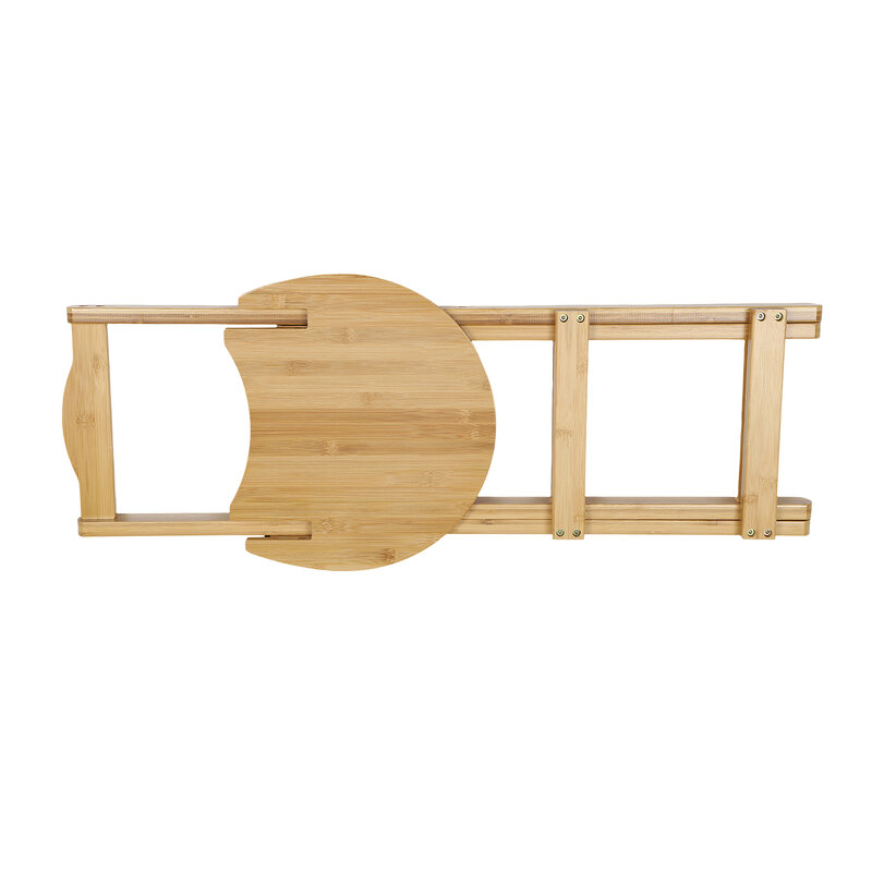 Sgabello da Bar pieghevole in bambù con schienale e poggiapiedi sedie da Bar portatili per l'isola della cucina di casa senza assemblaggio