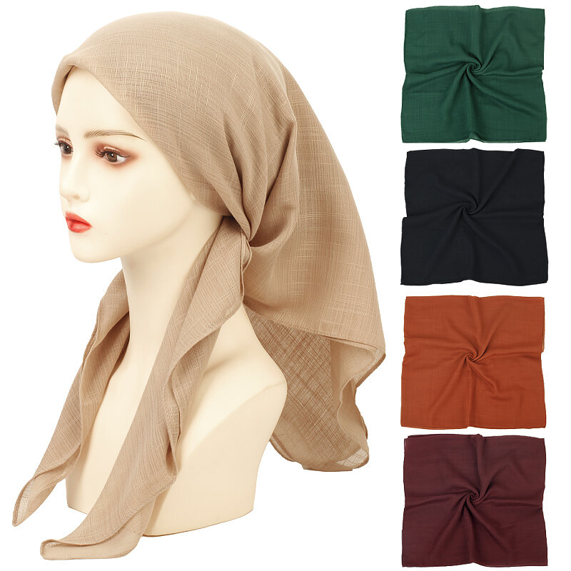 Geebro Новый Модный женский однотонный шарф головной платок снуд шейный платок женский платок мягкая шаль шарфы Ретро головной шейный шелк