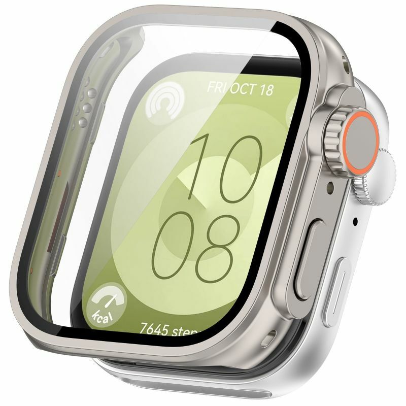 Huawei Watch 3用強化ガラス保護ケース,スマートウォッチストラップ,保護カバー,シェルフレーム