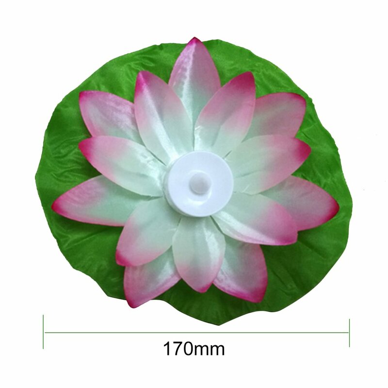 LED Artificial Lotus Lamp Colorful Changed Floating Flower Lamps Water Swimming Pool Wishing Light Lanterns Party Supply Decor