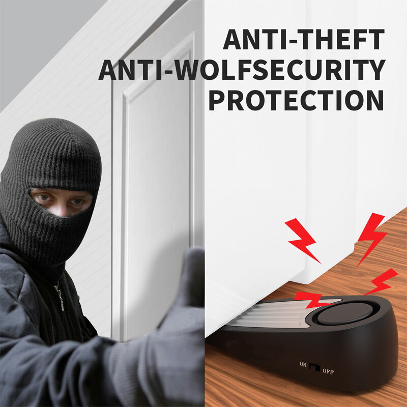 125dB Vibration Door Resistance Alarm Household Female Business Trip Anti-theft and Self-defense Alarm Small Portable Sensitive