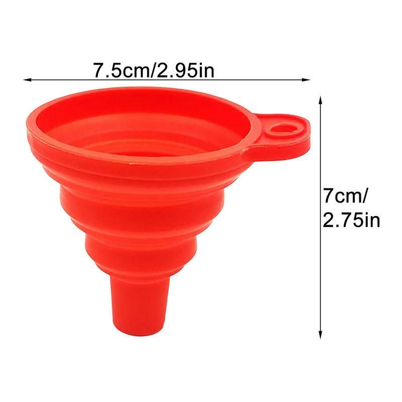 Car Engine Funnel Foldable Auto Engine Oil Petrol Filling Tools Universal Silicone Liquid Fluid Funnel Washer Change Funnel