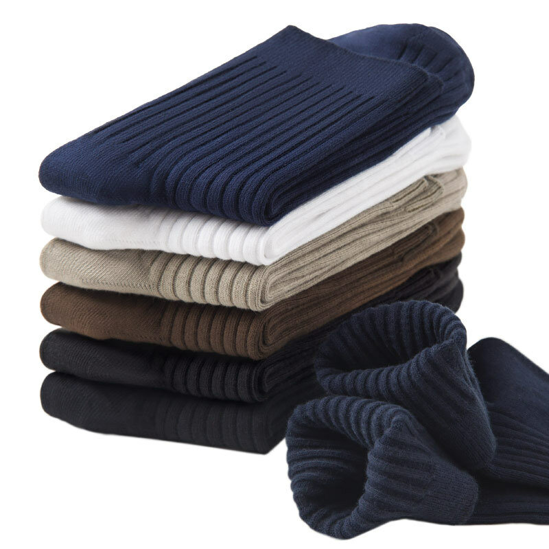 Calcetines informales a rayas para hombre, calcetín desodorante, transpirable, color negro, ideal para viajes e invierno, 1 par