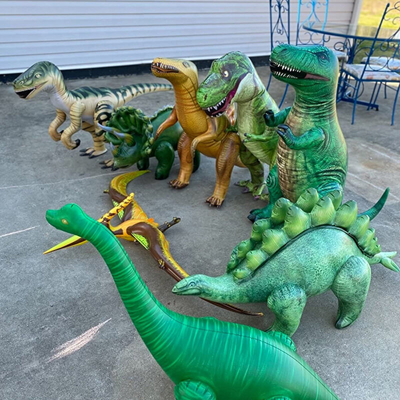 Globo inflable de dinosaurio de PVC, juguete realista, decoración de fiesta, regalo para niños