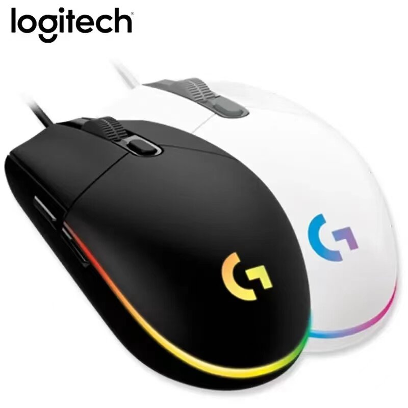 Logitech G102 Mouse Original IC PRODIGY/ LIGHTSYNC G203 Gaming Mouse Optical 8000DPI 16.8M Color LED Customizing 6 Buttons Wired