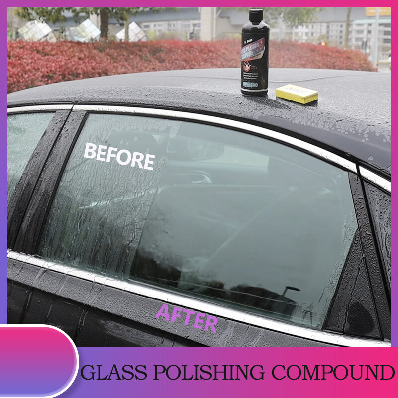 Car Glass Oil Film Remover Window Cleaner AIVC Windshield Polishing Compound Water Stain Removal Paste Anti-rain Car Household