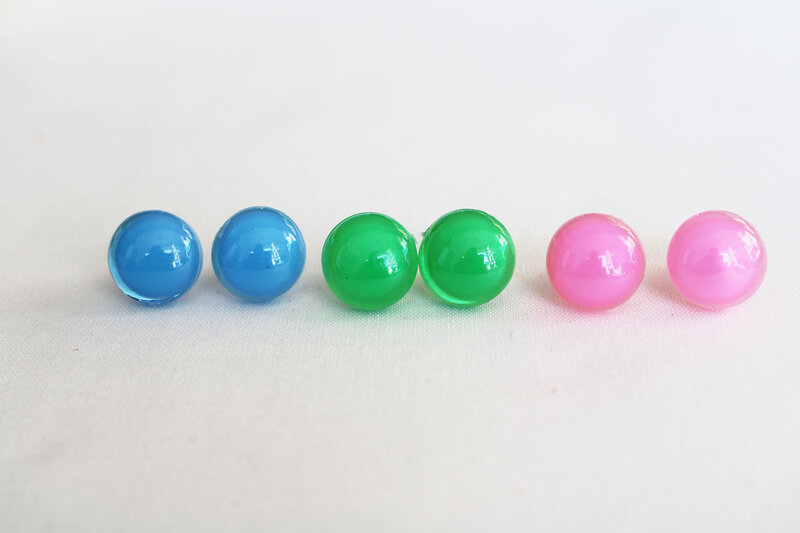 30pcs   new 16mm round eyes pink blue green color safety toy eyes with washer  for plush doll color option