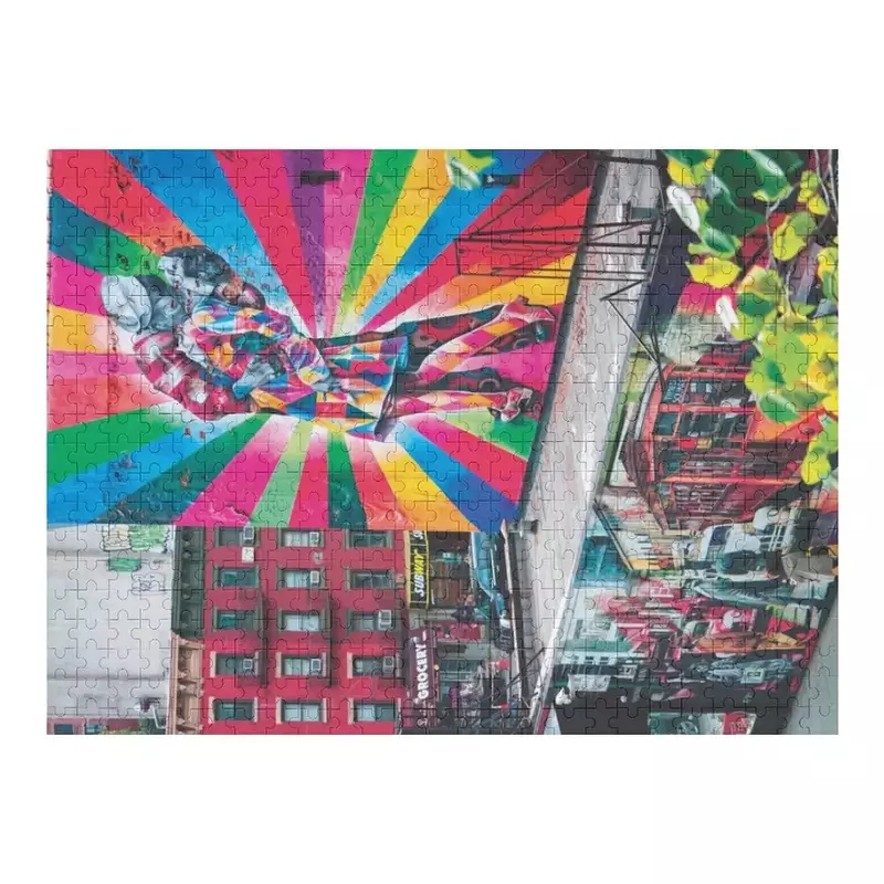 NYC teka-teki Jigsaw seni jalanan, mainan bayi dipersonalisasi untuk Puzzle anak-anak