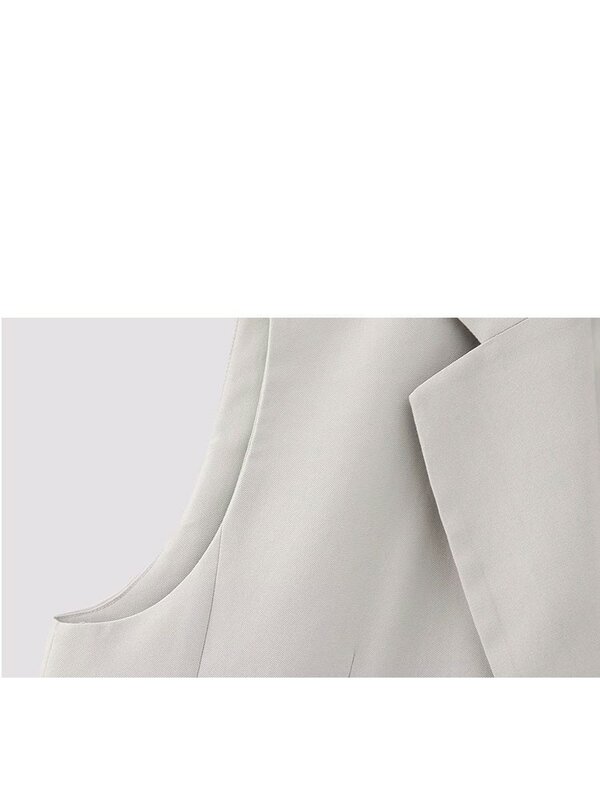 Top e calças de lapela de fenda traseira feminina, calção de botões, cintura alta, terno de escritório, tendências da moda, 2024