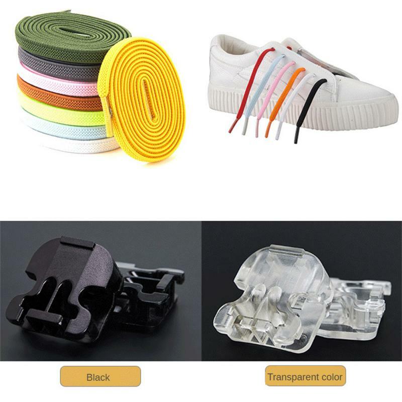 2Pcs Fast Lace Up Button Lock Buckle For Men And Women Kids Sneaker Lace Lock Quick No Tie Shoelace Locks Shoe Accessories