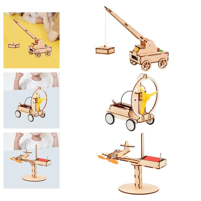 Rompecabezas de madera 3D DIY, juguete educativo, regalos de cumpleaños, modelo de construcción, juguetes para niños, principiantes, niñas, niños y adultos