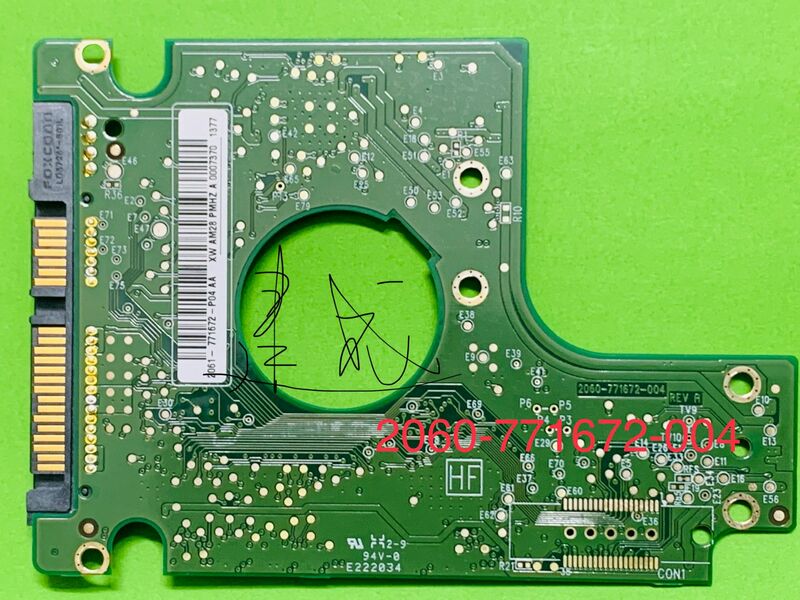 Placa de circuito de disco duro WD WD2500BEKT bevt WD3200BEVT 2060-771672-004F04