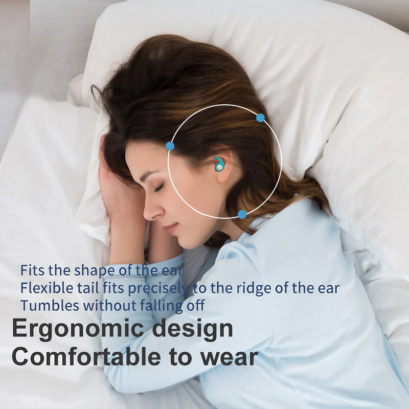 Stonego-3層シリコンノイズキャンセル耳栓、睡眠、水泳、防水、ノイズフィルターのちりばめ、1ペアに適しています
