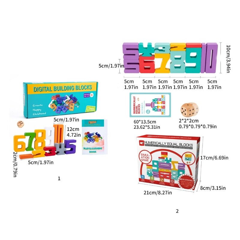 Игровой набор в форме математических чисел для детей 3 лет, набор развивающих игрушек-пазлов