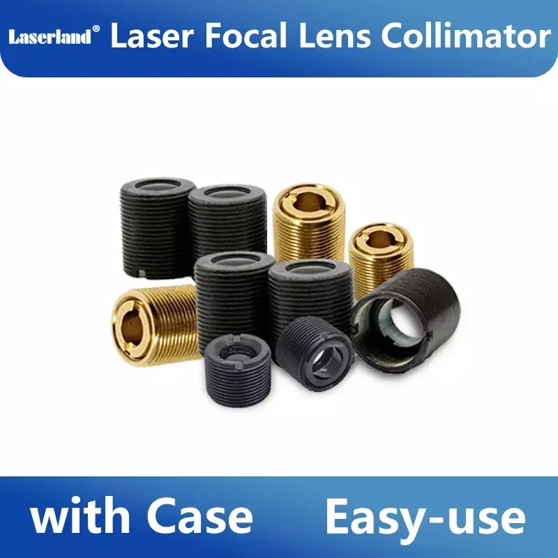 Lente focal do colimador com caso, diodo laser, colimação, vidro óptico