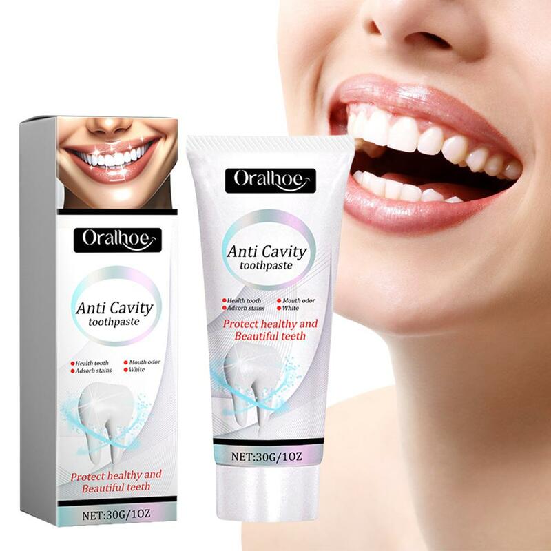 Dentes brancos branqueamento creme dental para adultos, creme dental para dor, sensível, 30g, W1o6