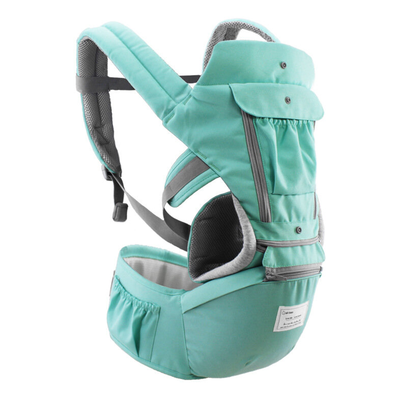 Portador de bebê ergonômico com revestimento frontal, Envoltório do bebê canguru, Sling Hipseat infantil infantil, Viagem, 0-36 meses
