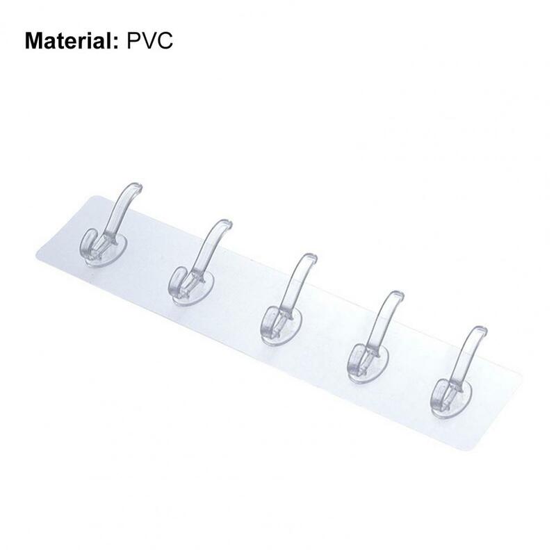2Pcs การดูดซับ Multi-ใช้ตะขอแขวน PVC แข็งแรงทนทานกันน้ำ Wall Hook สำหรับ Home