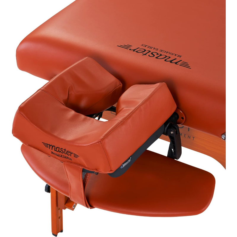 Paquete de mesa de masaje portátil maestro Santana Therma Top, almohadillas calefactoras integradas, 31"