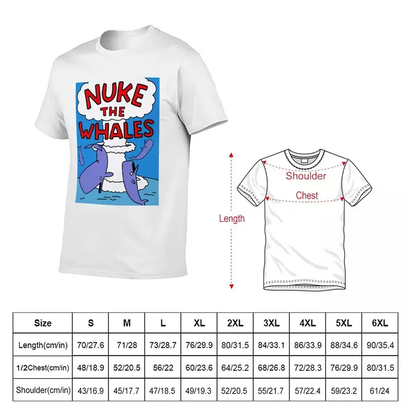 Nuke The Whales T-Shirt manches courtes, vêtements pour hommes, coutumes scopiques
