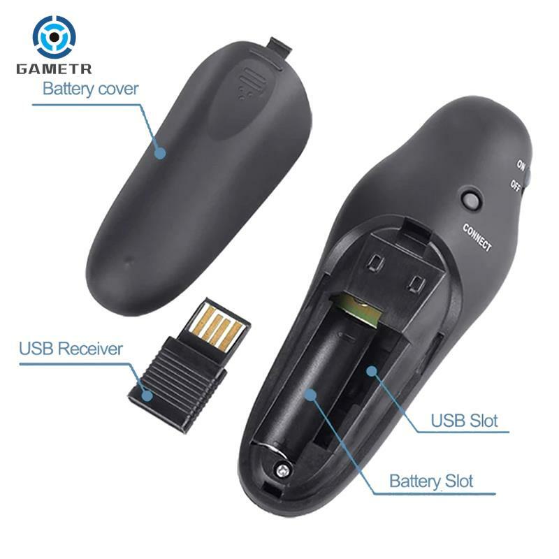 لاسلكي USB باور بوينت عرض مقدم ، باور بوينت الوجه القلم ، مؤشر التحكم عن بعد ، الضوء الأحمر ، مقدم للمعلم ، 2.4GHz