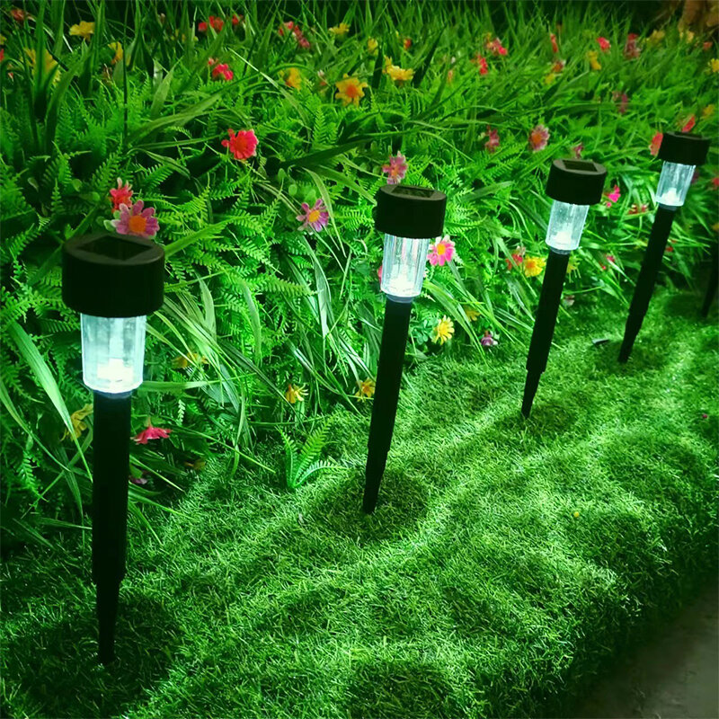 Lampes de pelouse solaires étanches à LED, pack de 10, éclairage d'extérieur