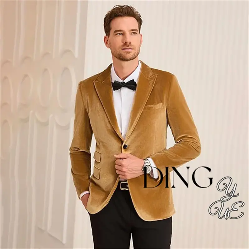 Jaqueta empresarial slim fit masculina, bolso de botão duplo, casual e versátil, lapela diária