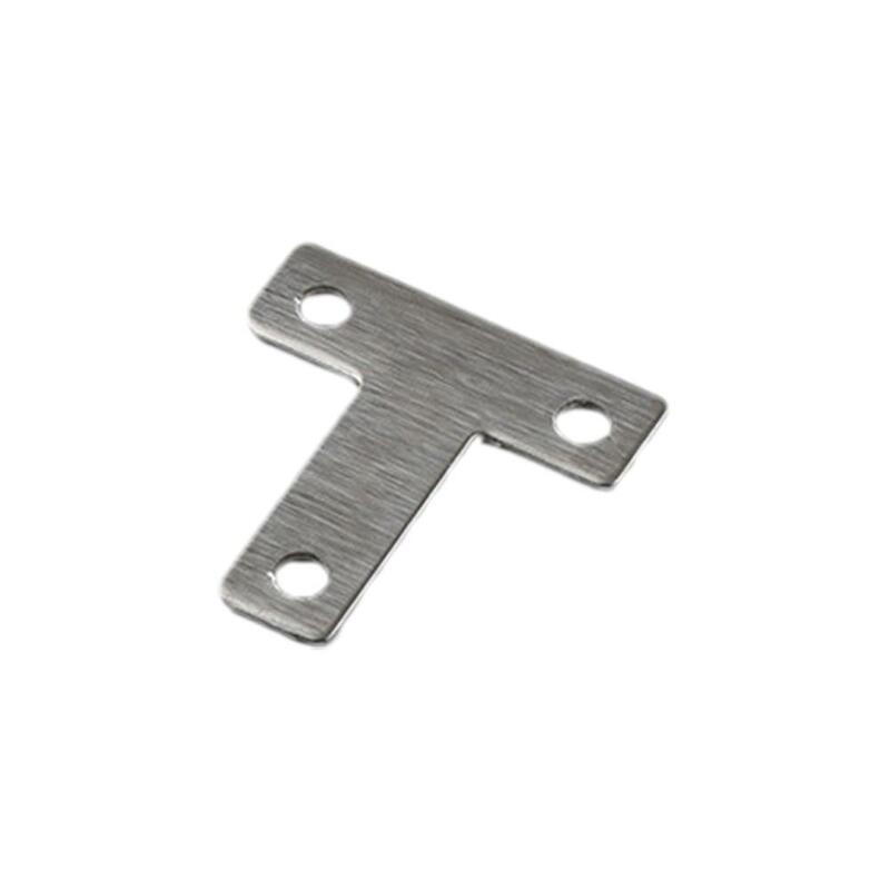 Braket sudut berbentuk T baja tahan karat pelat sudut perbaikan penambal sudut kode penghubung bagian Furnitur A4l3