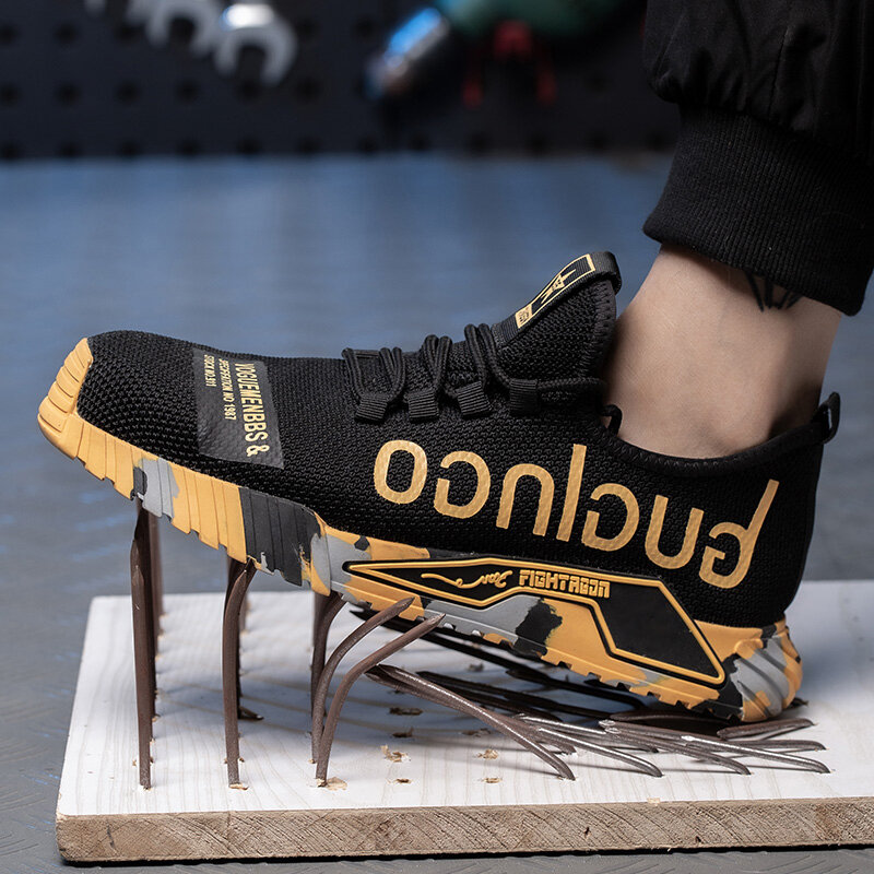 2021 nuove scarpe da ginnastica da lavoro scarpe con punta in acciaio scarpe antinfortunistiche da uomo scarpe da lavoro antiforatura stivali moda indistruttibile calzature sicurezza