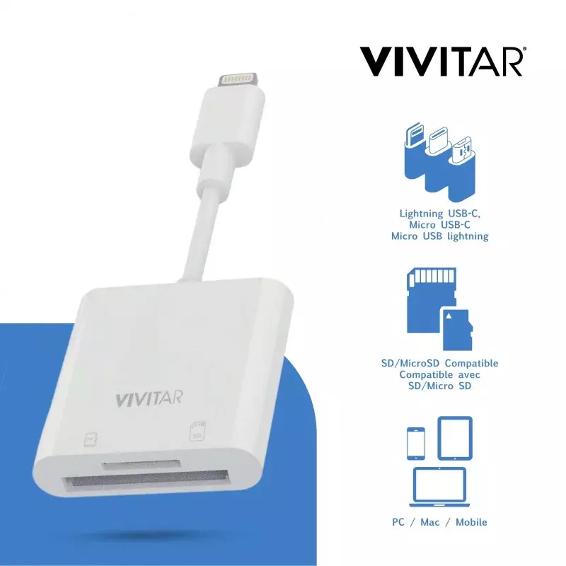 Vivitar Mobile SD, Micro SD und Compact Flash Kartenleser