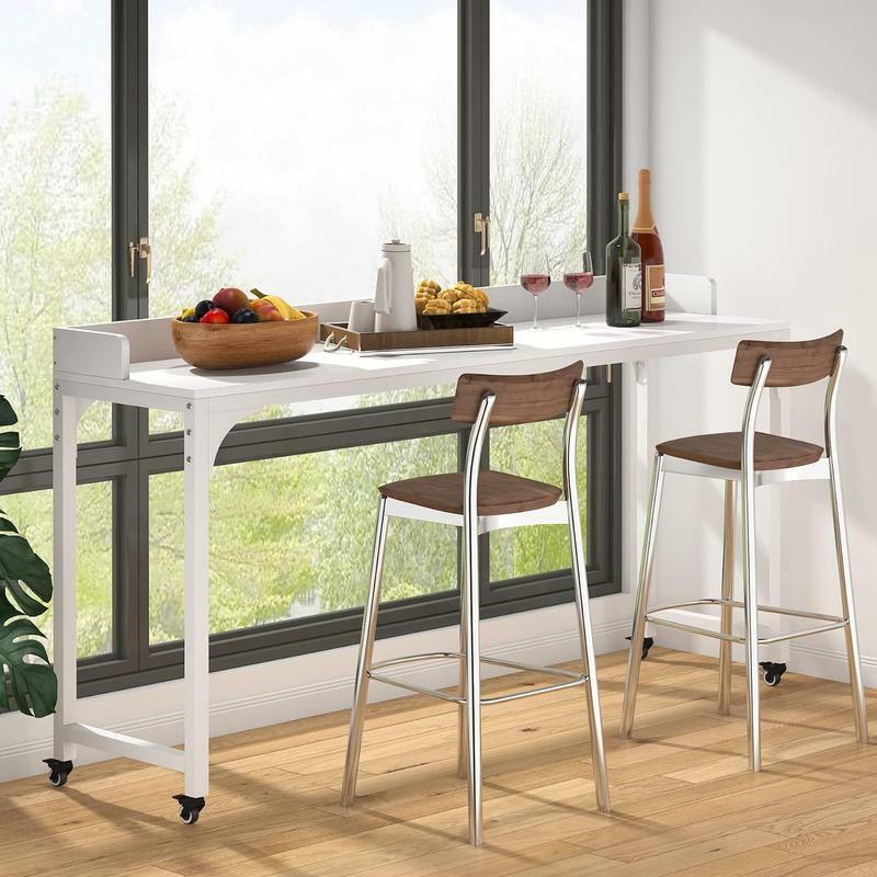 Tribesigns-mesa de sobrecama con ruedas, escritorio Mputer de tamaño Queen, estación de trabajo de pie, carrito para portátil, pata de Metal resistente